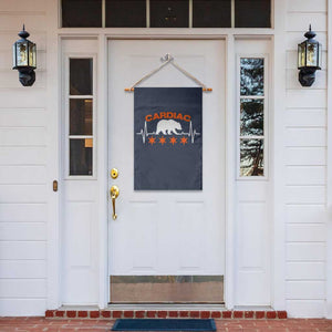 Cardiac Bear Heart Rate Garden Flag Funny Heart-Stopping Game Day Sport Fans TS02 Print Your Wear
