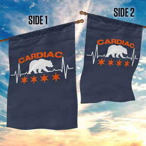 Cardiac Bear Heart Rate Garden Flag Funny Heart-Stopping Game Day Sport Fans TS02 Print Your Wear