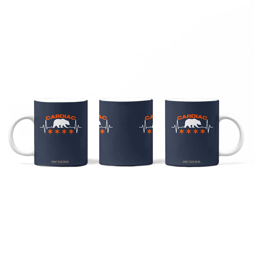 Cardiac Bear Heart Rate Coffee Mug Funny Heart-Stopping Game Day Sport Fans TS02 Print Your Wear