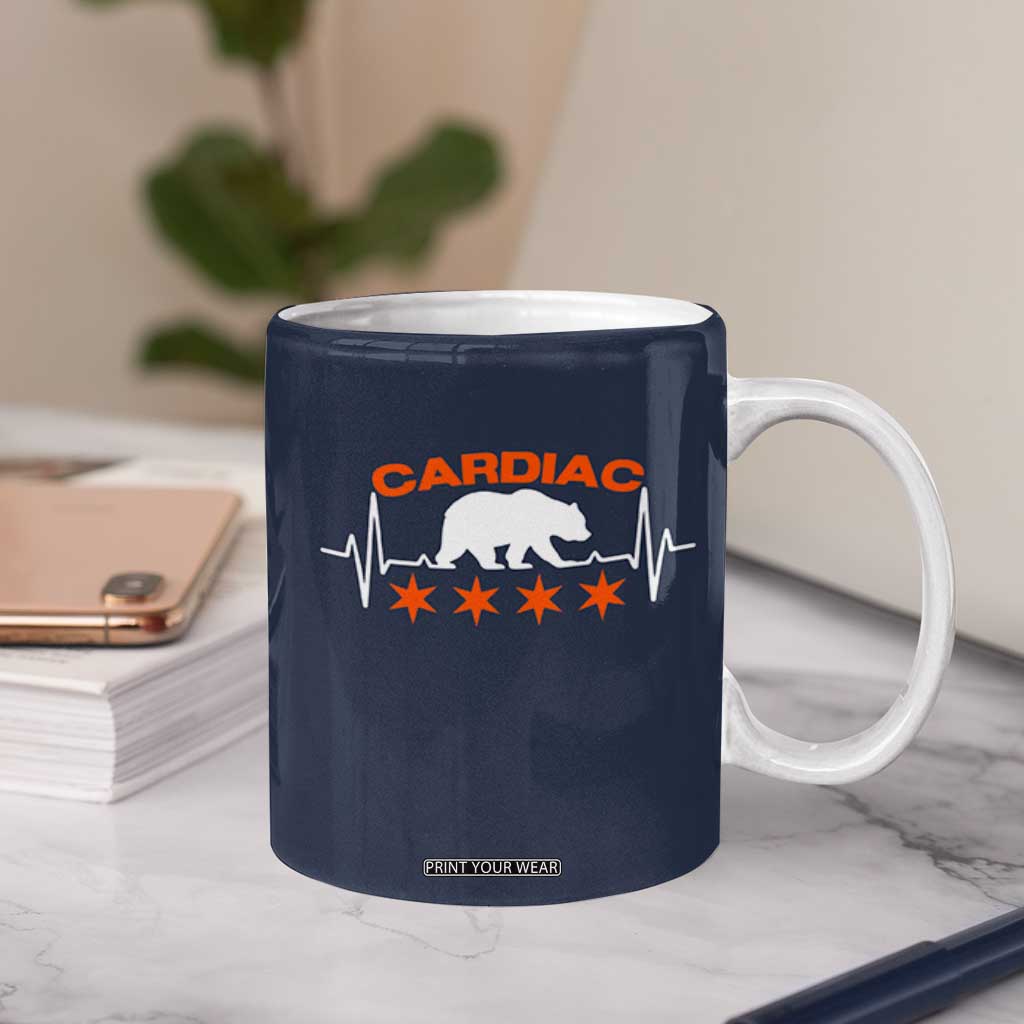 Cardiac Bear Heart Rate Coffee Mug Funny Heart-Stopping Game Day Sport Fans TS02 Print Your Wear