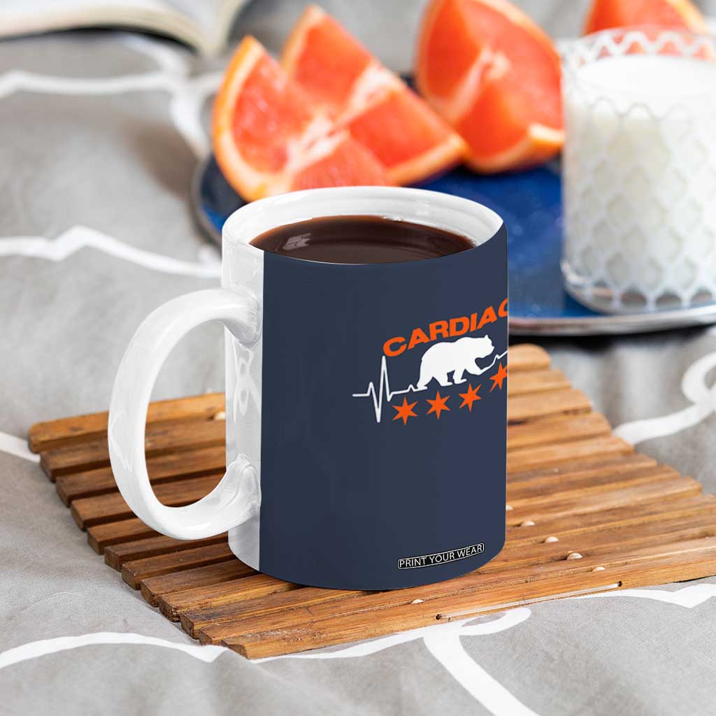 Cardiac Bear Heart Rate Coffee Mug Funny Heart-Stopping Game Day Sport Fans TS02 Print Your Wear