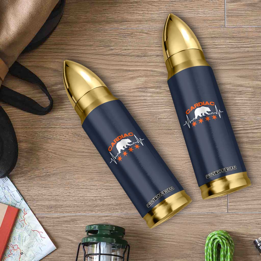 Cardiac Bear Heart Rate Bullet Tumbler Funny Heart-Stopping Game Day Sport Fans TS02 Print Your Wear