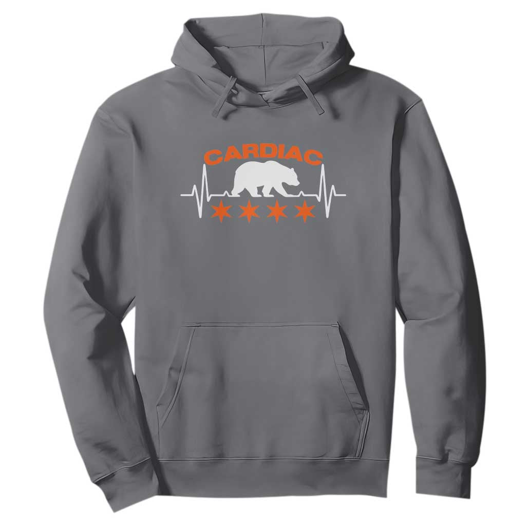 Cardiac Bear Heart Rate Hoodie Funny Heart-Stopping Game Day Sport Fans TS02 Charcoal Print Your Wear
