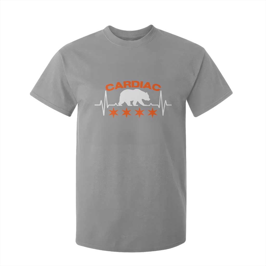 Cardiac Bear Heart Rate T Shirt For Kid Funny Heart-Stopping Game Day Sport Fans TS02 Sport Gray Print Your Wear