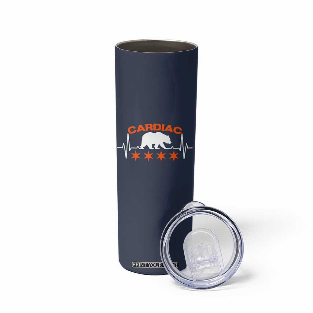 Cardiac Bear Heart Rate Skinny Tumbler Funny Heart-Stopping Game Day Sport Fans TS02 Print Your Wear