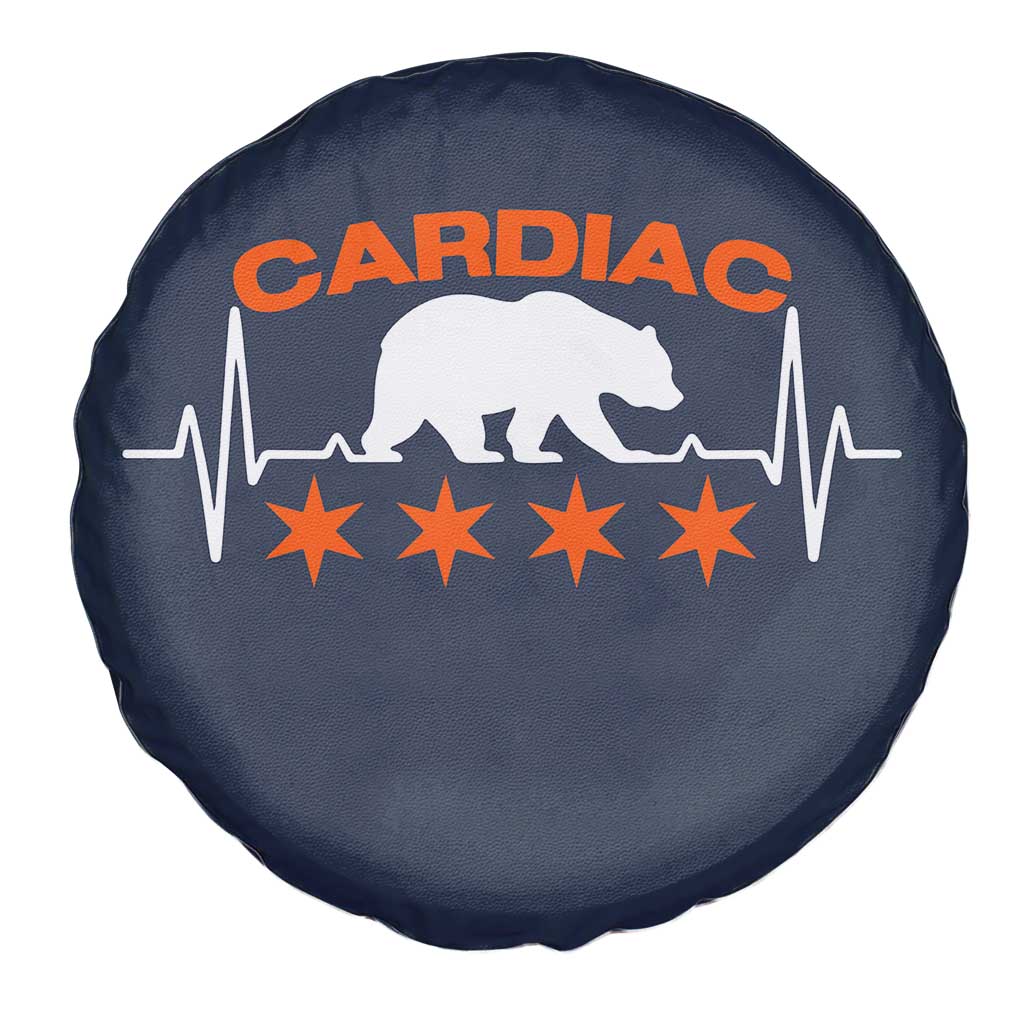 Cardiac Bear Heart Rate Spare Tire Cover Funny Heart-Stopping Game Day Sport Fans TS02 Print Your Wear