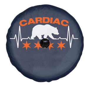 Cardiac Bear Heart Rate Spare Tire Cover Funny Heart-Stopping Game Day Sport Fans TS02 Print Your Wear