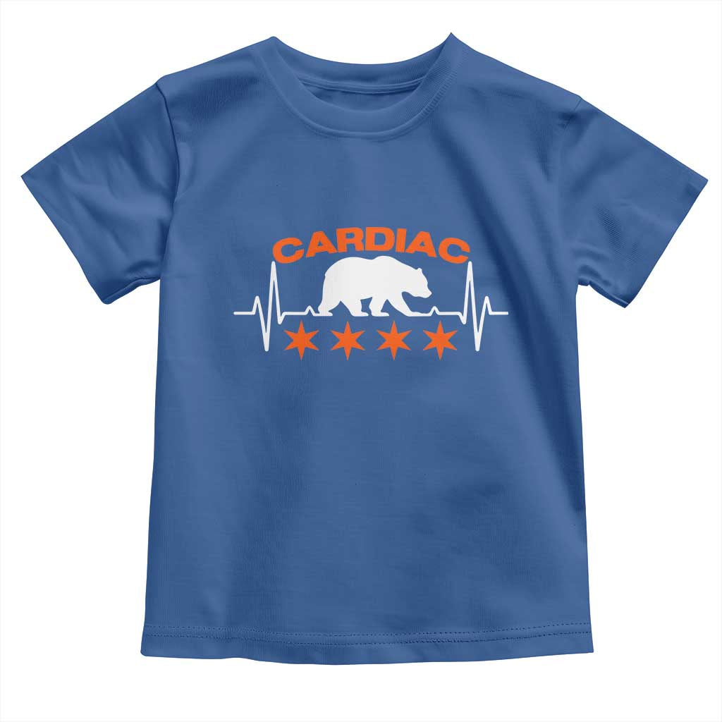 Cardiac Bear Heart Rate Toddler T Shirt Funny Heart-Stopping Game Day Sport Fans TS02 Royal Blue Print Your Wear