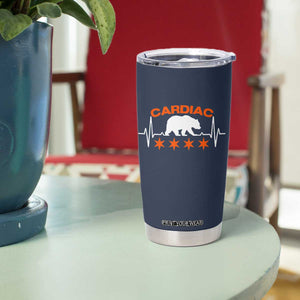 Cardiac Bear Heart Rate Tumbler Cup Funny Heart-Stopping Game Day Sport Fans TS02 Print Your Wear
