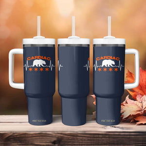 Cardiac Bear Heart Rate Tumbler With Handle Funny Heart-Stopping Game Day Sport Fans TS02 Print Your Wear
