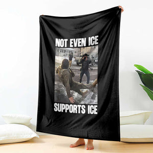 Not Even Ice Supports Ice Throw Blanket Viral Political Ice Slipping Meme Against Ice Satire TS02 Print Your Wear