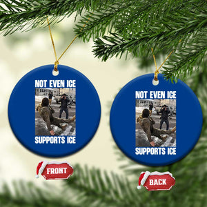 Not Even Ice Supports Ice Ceramic Ornament Viral Political Ice Slipping Meme Against Ice Satire TS02 1pc Blue Print Your Wear