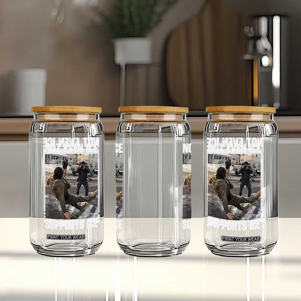 Not Even Ice Supports Ice Glass Can Viral Political Ice Slipping Meme Against Ice Satire TS02 Print Your Wear