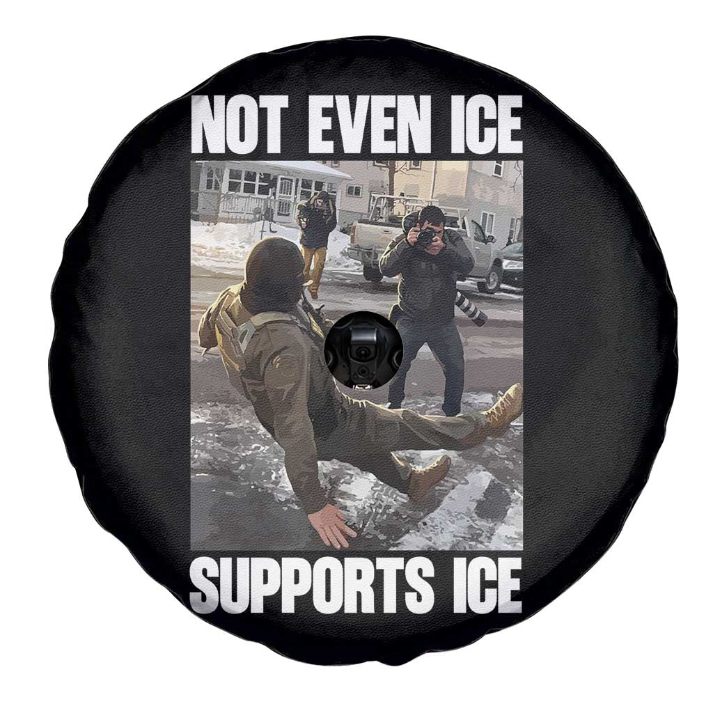 Not Even Ice Supports Ice Spare Tire Cover Viral Political Ice Slipping Meme Against Ice Satire TS02 Print Your Wear