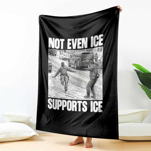 Not Even Ice Supports Ice Throw Blanket Viral Political Ice Slipping Captured Meme Against Ice TS02 Print Your Wear