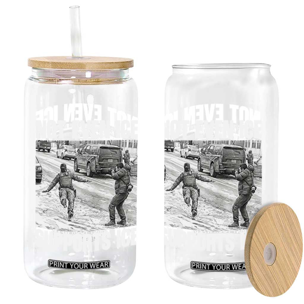 Not Even Ice Supports Ice Glass Can Viral Political Ice Slipping Captured Meme Against Ice TS02 Print Your Wear