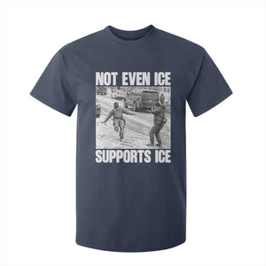 Not Even Ice Supports Ice T Shirt For Kid Viral Political Ice Slipping Captured Meme Against Ice TS02 Navy Print Your Wear