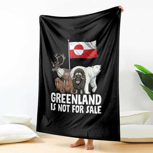 Greenland Is Not For Sale Throw Blanket Arctic Animal Resist Protest Greenland Flag TS02 Print Your Wear