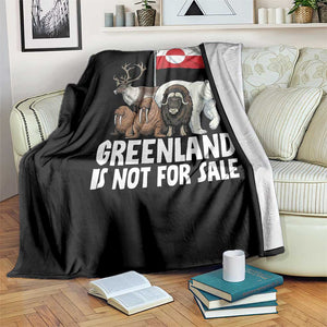 Greenland Is Not For Sale Throw Blanket Arctic Animal Resist Protest Greenland Flag TS02 Print Your Wear