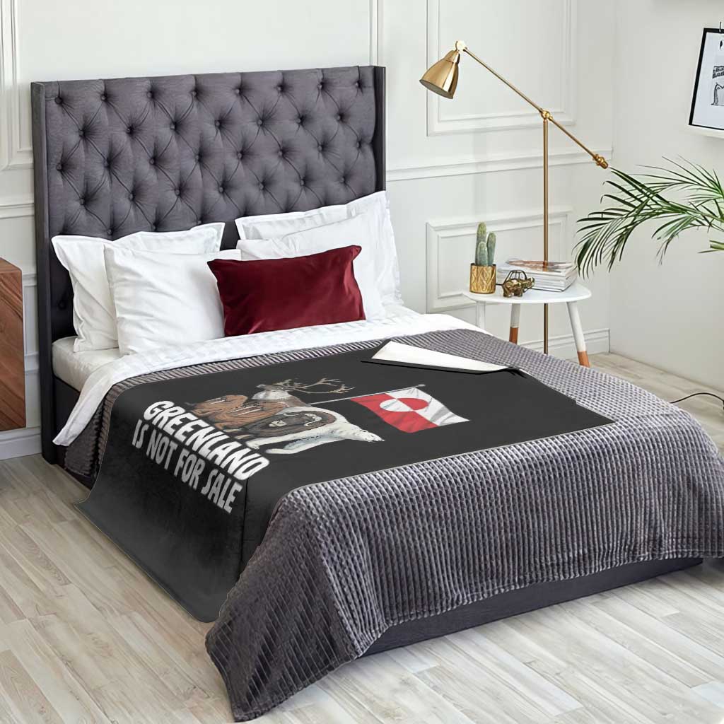 Greenland Is Not For Sale Throw Blanket Arctic Animal Resist Protest Greenland Flag TS02 Print Your Wear