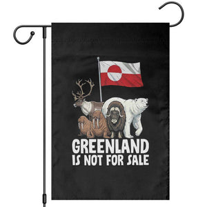 Greenland Is Not For Sale Garden Flag Arctic Animal Resist Protest Greenland Flag TS02 Black Print Your Wear