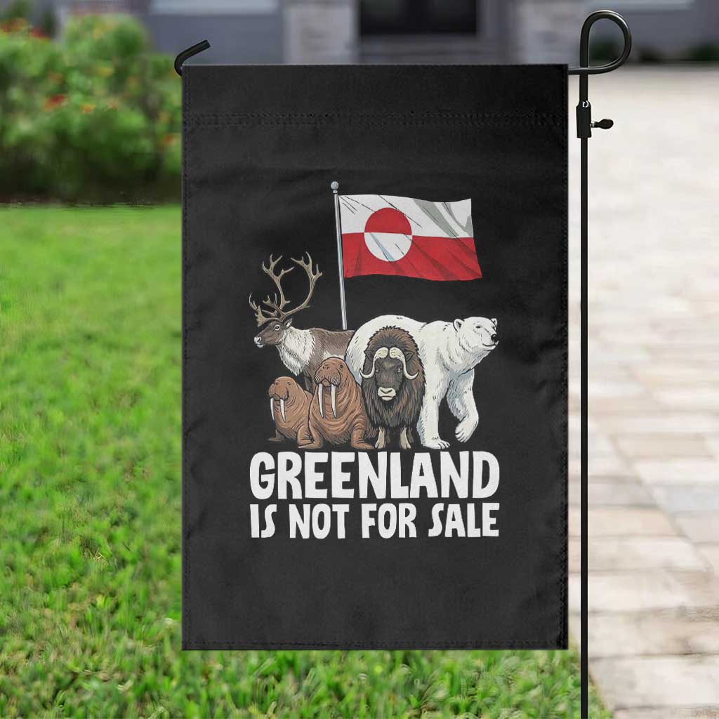 Greenland Is Not For Sale Garden Flag Arctic Animal Resist Protest Greenland Flag TS02 Print Your Wear