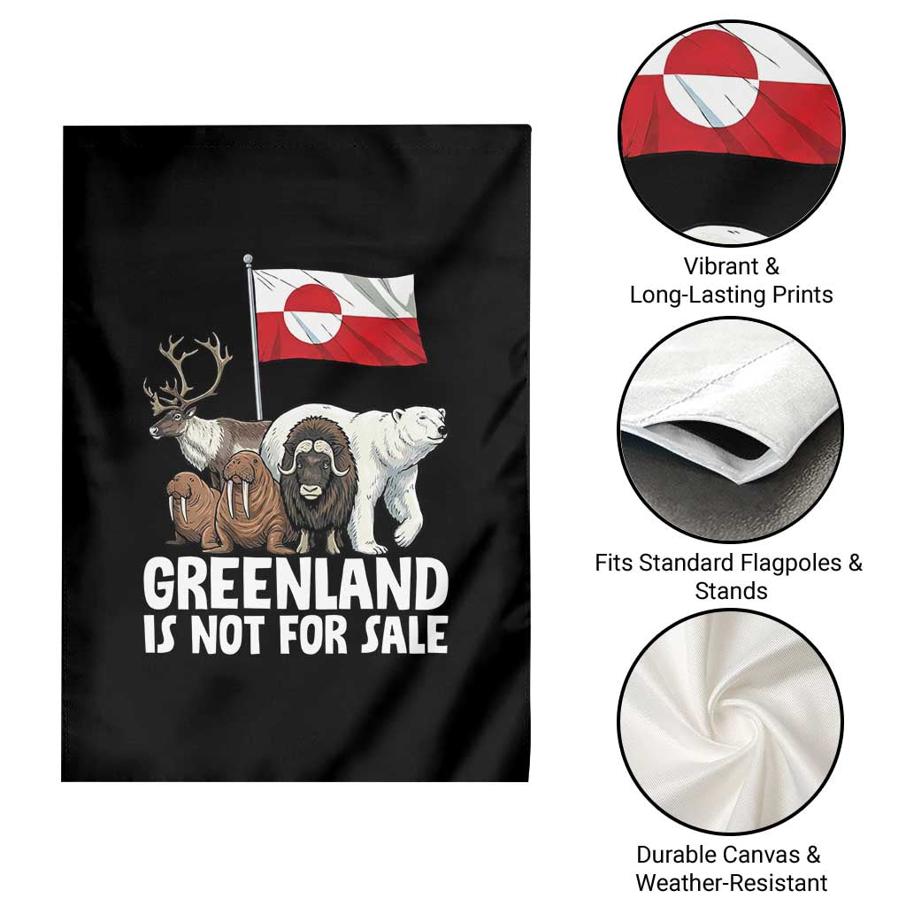 Greenland Is Not For Sale Garden Flag Arctic Animal Resist Protest Greenland Flag TS02 Print Your Wear