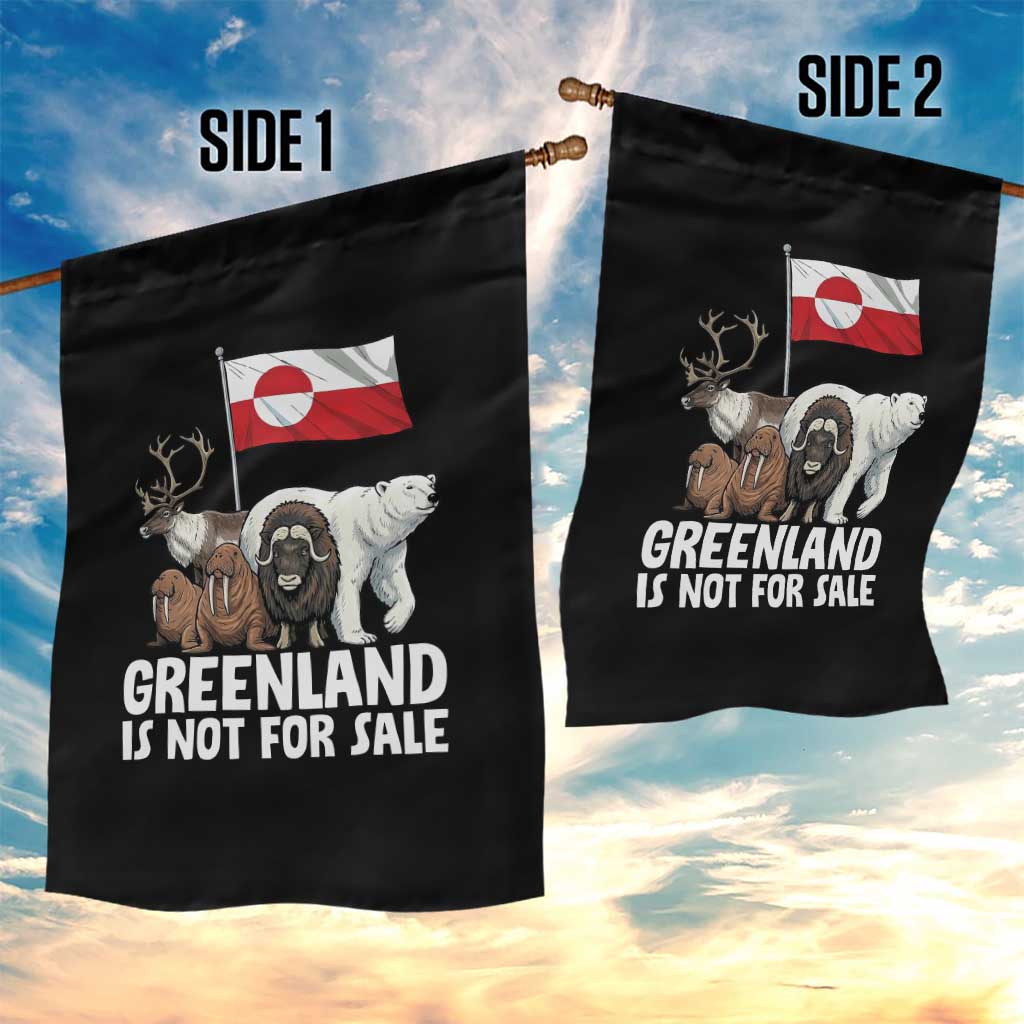 Greenland Is Not For Sale Garden Flag Arctic Animal Resist Protest Greenland Flag TS02 Print Your Wear