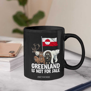 Greenland Is Not For Sale Coffee Mug Arctic Animal Resist Protest Greenland Flag TS02 Print Your Wear