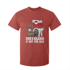 Greenland Is Not For Sale T Shirt For Kid Arctic Animal Resist Protest Greenland Flag TS02 Red Print Your Wear
