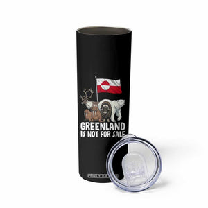 Greenland Is Not For Sale Skinny Tumbler Arctic Animal Resist Protest Greenland Flag TS02 Print Your Wear