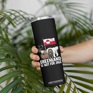 Greenland Is Not For Sale Skinny Tumbler Arctic Animal Resist Protest Greenland Flag TS02 Print Your Wear