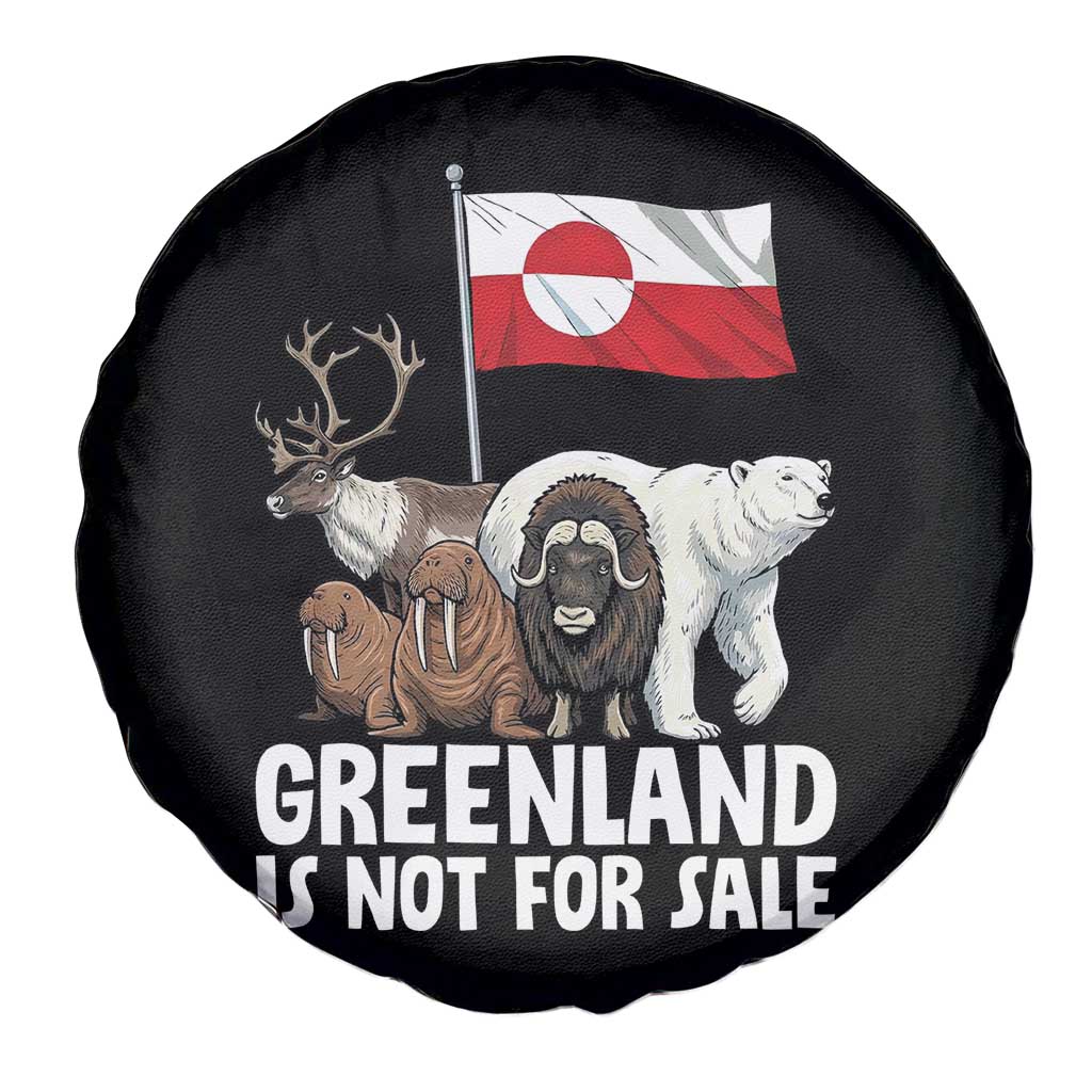 Greenland Is Not For Sale Spare Tire Cover Arctic Animal Resist Protest Greenland Flag TS02 Print Your Wear