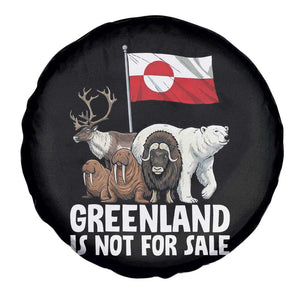 Greenland Is Not For Sale Spare Tire Cover Arctic Animal Resist Protest Greenland Flag TS02 Print Your Wear