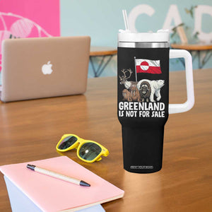Greenland Is Not For Sale Tumbler With Handle Arctic Animal Resist Protest Greenland Flag TS02 Print Your Wear