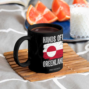 Hands Off Greenland Coffee Mug Distressed Flag Resist Political Protest TS02 Print Your Wear