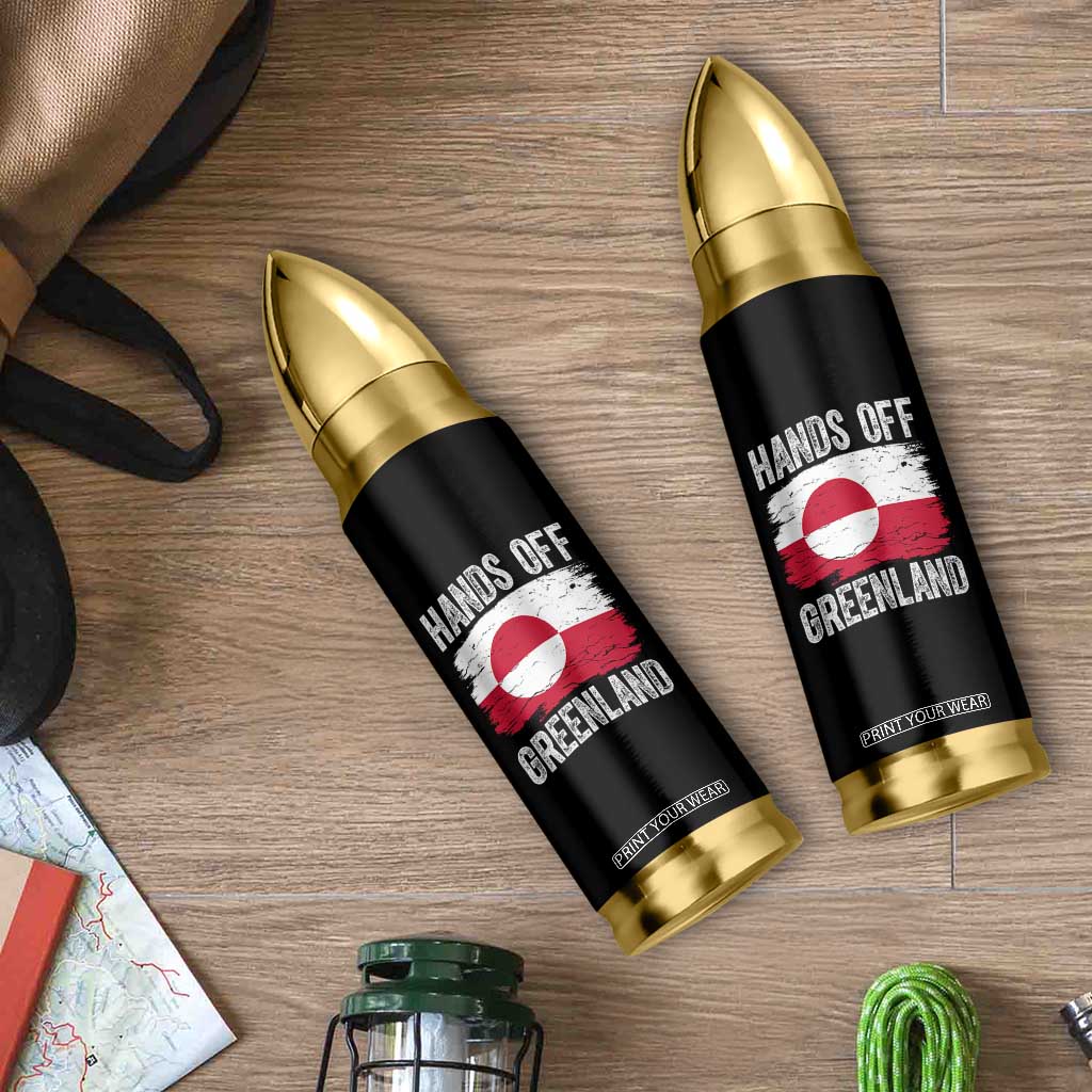Hands Off Greenland Bullet Tumbler Distressed Flag Resist Political Protest TS02 Print Your Wear