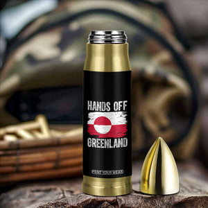 Hands Off Greenland Bullet Tumbler Distressed Flag Resist Political Protest TS02 Print Your Wear