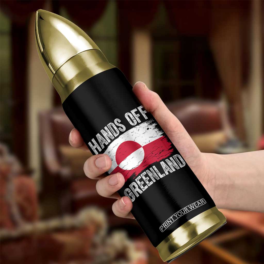 Hands Off Greenland Bullet Tumbler Distressed Flag Resist Political Protest TS02 Print Your Wear
