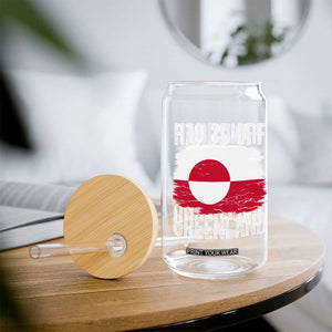 Hands Off Greenland Glass Can Distressed Flag Resist Political Protest TS02 Print Your Wear