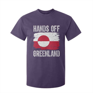 Hands Off Greenland T Shirt For Kid Distressed Flag Resist Political Protest TS02 Purple Print Your Wear