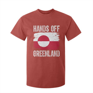 Hands Off Greenland T Shirt For Kid Distressed Flag Resist Political Protest TS02 Red Print Your Wear
