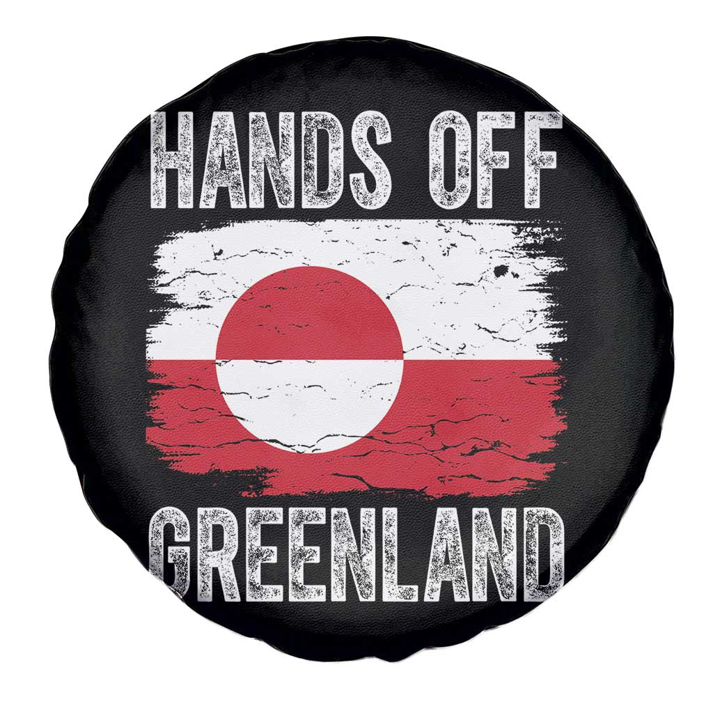 Hands Off Greenland Spare Tire Cover Distressed Flag Resist Political Protest TS02 Print Your Wear