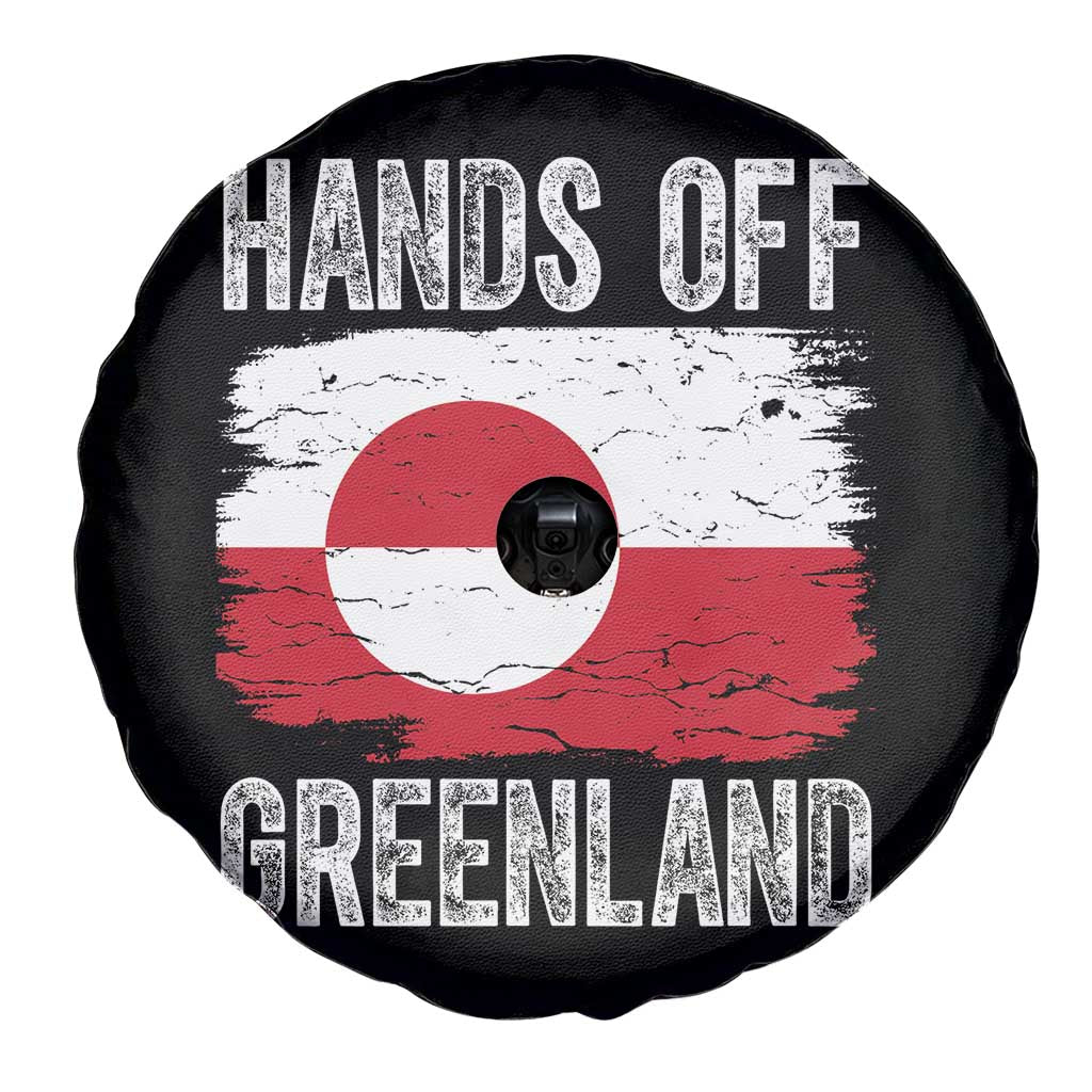 Hands Off Greenland Spare Tire Cover Distressed Flag Resist Political Protest TS02 Print Your Wear