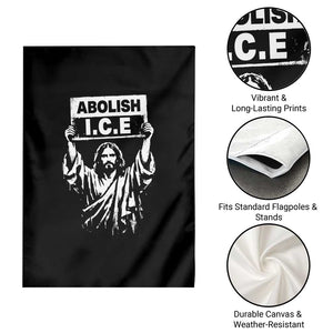 Jesus Abolish Ice Protest Garden Flag Religious Faith Justice and Freedom Resistance TS02 Print Your Wear