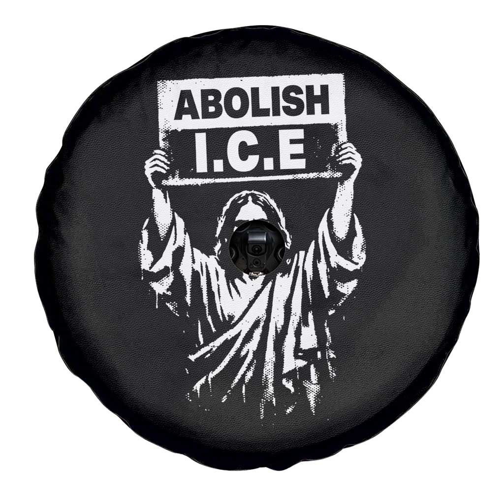 Jesus Abolish Ice Protest Spare Tire Cover Religious Faith Justice and Freedom Resistance TS02 Print Your Wear