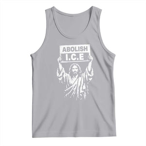 Jesus Abolish Ice Protest Tank Top Religious Faith Justice and Freedom Resistance TS02 Athletic Heather Print Your Wear