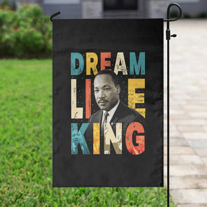 Dream Like King Inspirational MLK Graphic Garden Flag Civil Rights Legacy Tribute TS02 Print Your Wear