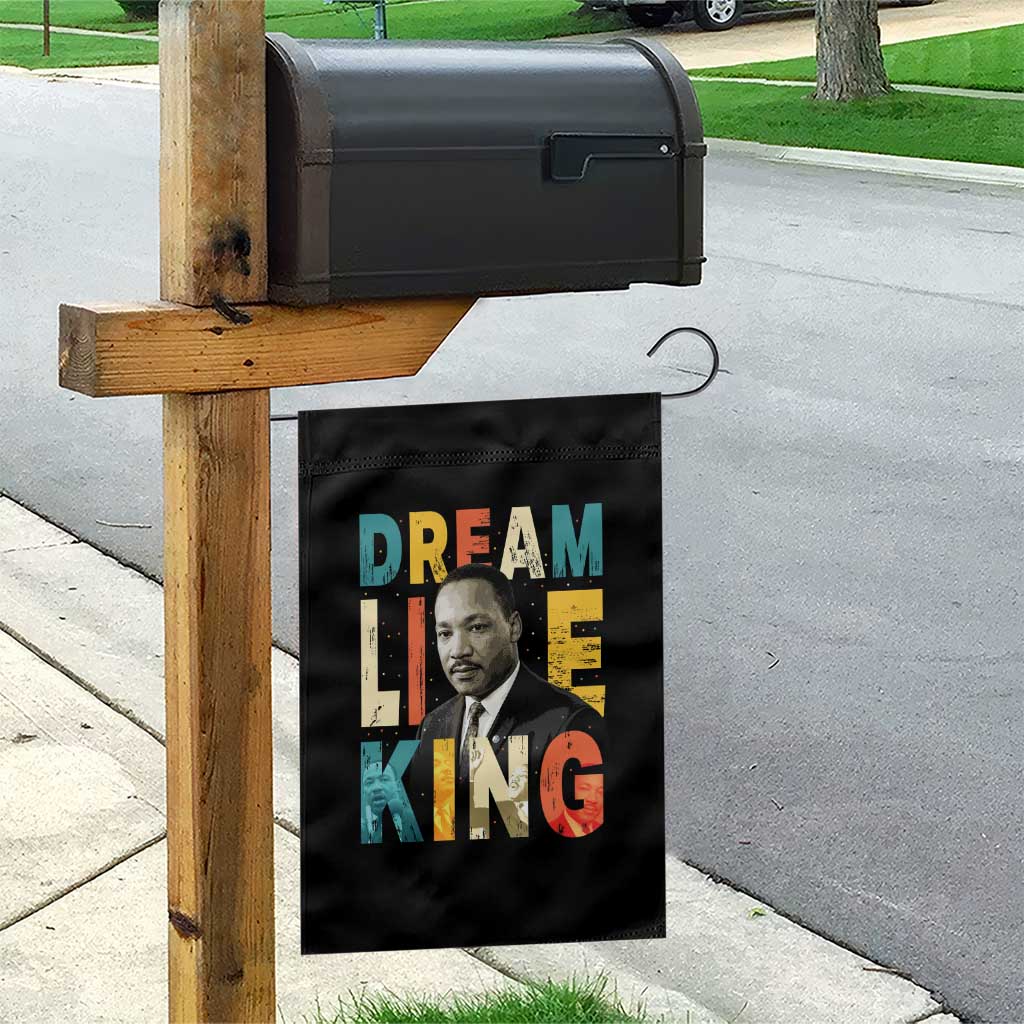 Dream Like King Inspirational MLK Graphic Garden Flag Civil Rights Legacy Tribute TS02 Print Your Wear