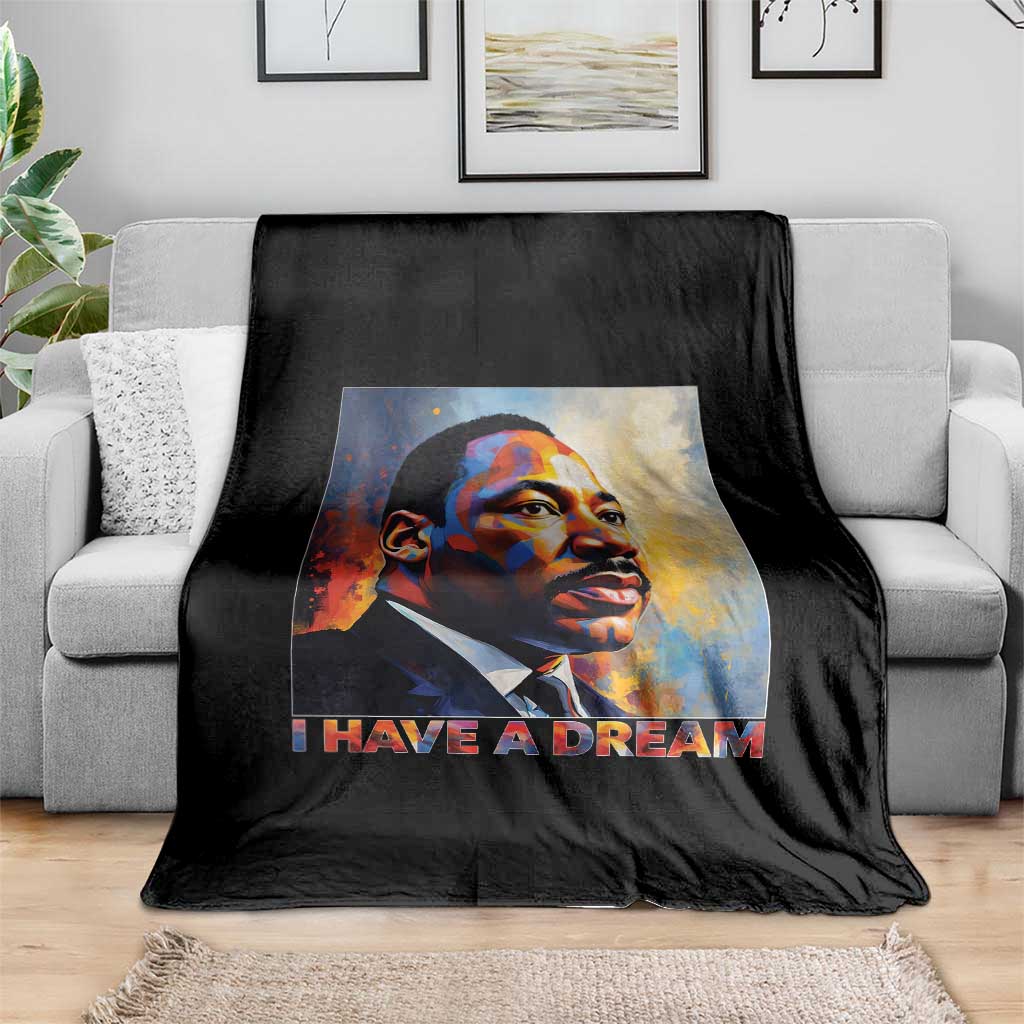 I Have A Dream Inspirational MLK Quotes Throw Blanket Equality and Justice Martin Luther King Tribute TS02 Print Your Wear